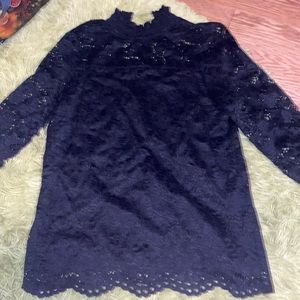 Black lace blouse